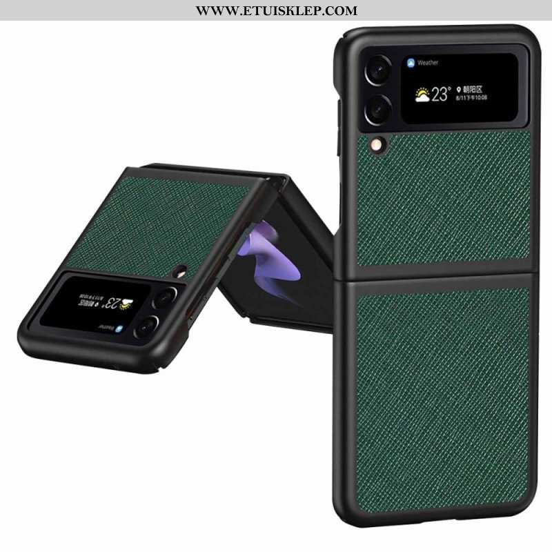 Etui do Samsung Galaxy Z Flip 4 Etui Folio Styl Teksturowanej Skóry